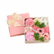 Contenitore di regalo di carta d'imballaggio avvolgente di acquisto del fiore del cartone di modo quadrato